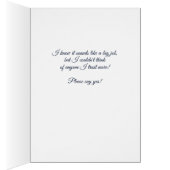 Master of Ceremonies Wedding Request Navy Blue (Binnen (Rechts))