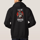 Master of Clawfu - Kungfu Cat Design Hoodie (Achterkant)