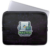 Master of Codes Developer Laptophoes - Python Laptop Sleeve (Voorkant)