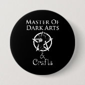 Master of Dark Arts & Crafts Ronde Button 7,6 Cm (Voorkant)