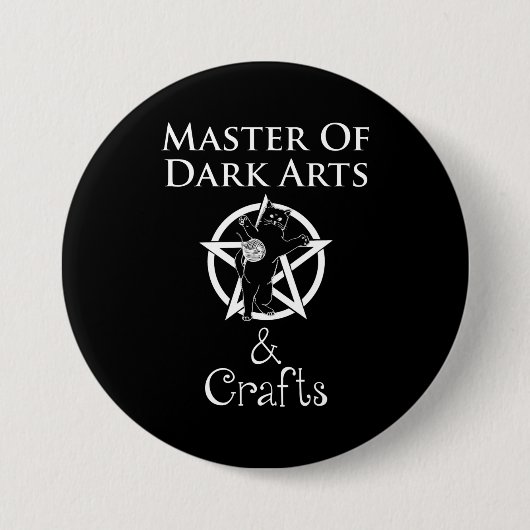 Master of Dark Arts & Crafts Ronde Button 7,6 Cm (Voorkant)