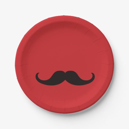 Master of Disguise Mustache | Papieren Bord | Rood (Voorkant)