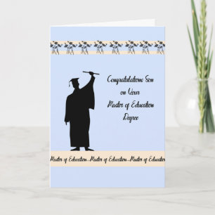 Master of Education Degree Kaart for Son