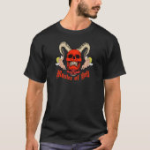 Master of Hell Gothic Skull and Cherubs Design T-shirt (Voorkant)
