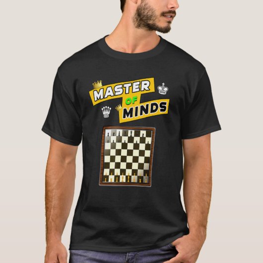 Master of Minds Chessboard en Piecs Strategy SP T-shirt (Voorkant)