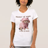 Master of naps, servant of snacks  t-shirt (Voorkant)