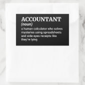 Master Of Numbers - Definitie Van De Accountant Rechthoekige Sticker (Tas)