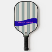 Master of Pickleball Paddle – Blue Wave Stripe (Voorkant)
