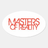 Master of Reality album Ovale Sticker (Voorkant)