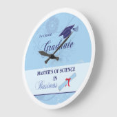 Master of Science in Business Blue met Swirl Grote Klok (Hoek)