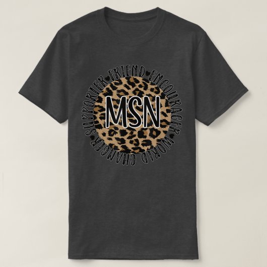 Master Of Science In Nursing Appreciation1371 T-shirt (Design voorkant)
