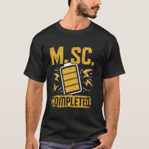 Master of Science M SC VOLTOOID Grappige Meesters T-shirt