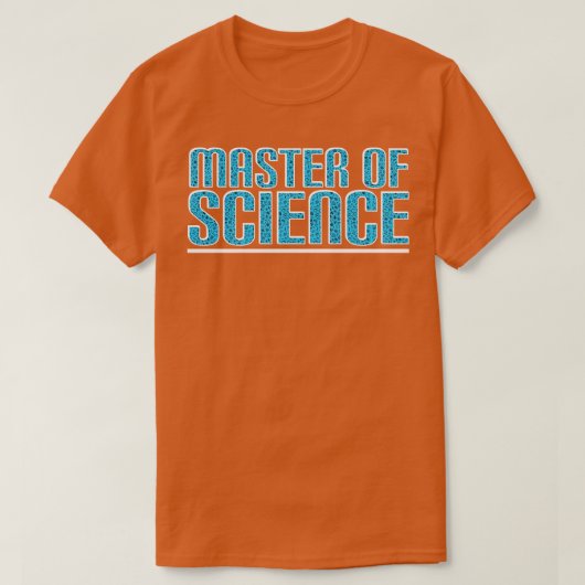 Master of Science T-shirt (Design voorkant)