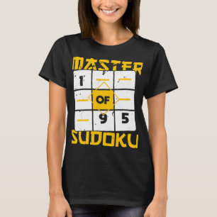 Master of Sudoku Sudoku Champion Wiskunde spel Jok T-shirt