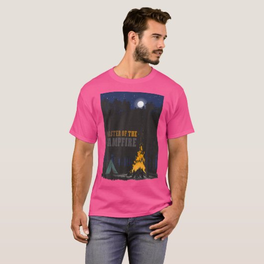 Master of the Campfire Camping  Camper Gift T-shirt (Voorkant volledig)