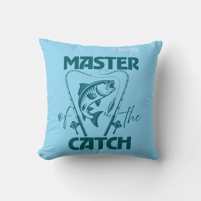 Master Of The Catch Custom SVG Graphic T-Shirt Kussen (Voorkant)