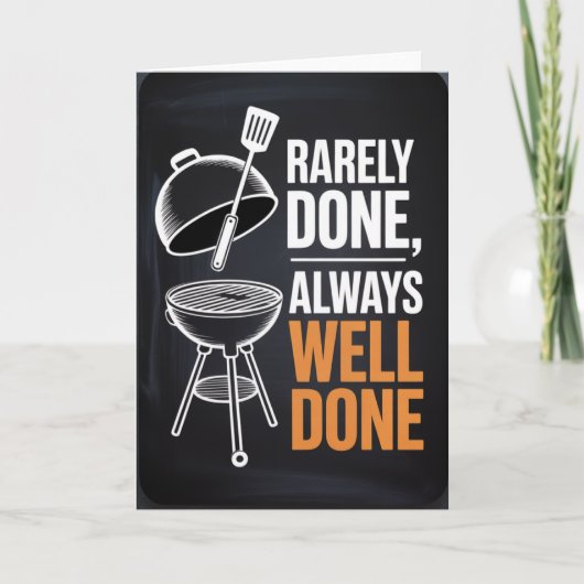 Master of the Grill Birthday Card for men Kaart (Voorkant)