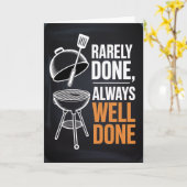 Master of the Grill Birthday Card for men Kaart (Gele Bloem)