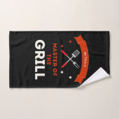 Master of the Grill witziger Spruch zum BBQ Handdoek (Handdoek)