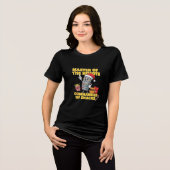Master of the Remote, Commander of Snacks Tri-Blend Shirt (Voorkant volledig)