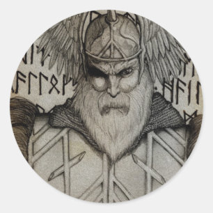 "Master of the Runes" Ronde Sticker