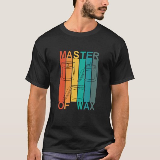 Master of Wax kaarsen maken T-shirt (Voorkant)