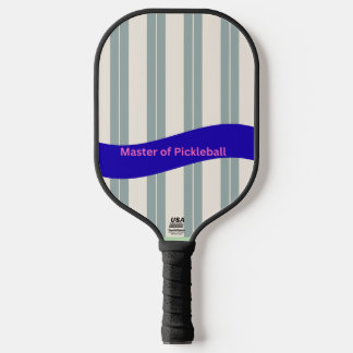 Master Pickleball Paddle – Blauwe Golf Streep
