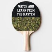 Master Ping Pong Player Ping-Pong Paddle Tafeltennisbatje (Achterkant)