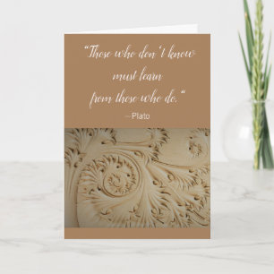 Master Plato-felicitaties Kaart