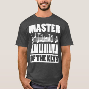 Master Professional Notes Piano Pianist Player T-shirt