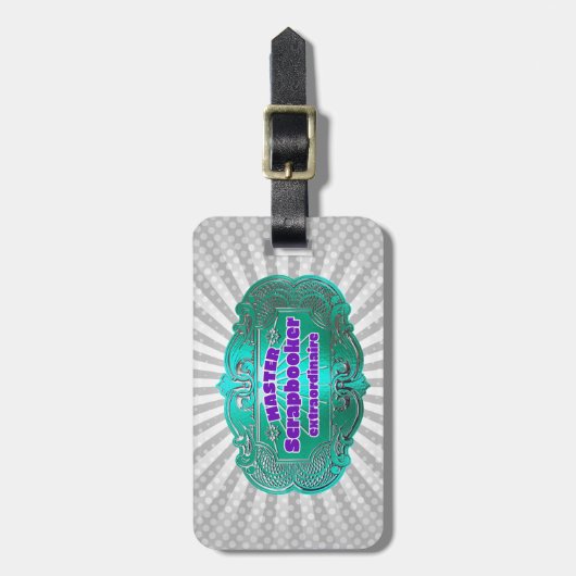 Master Scrapbooker Extraordinaire Bagagelabel (Voorkant verticaal)