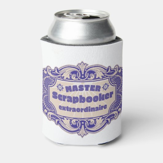 "Master Scrapbooker Extraordinaire" Blikjeskoeler (Blikje Achterkant)