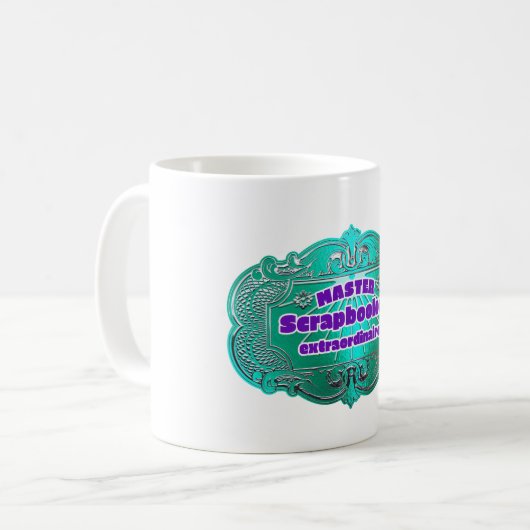 "Master Scrapbooker Extraordinaire" Koffiemok (Voorkant links)