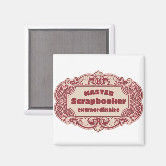 Master Scrapbooker Extraordinaire Magneet (Voorkant / Achterkant)