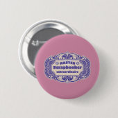 "Master Scrapbooker Extraordinaire" Ronde Button 5,7 Cm (Voorkant /achterkant)