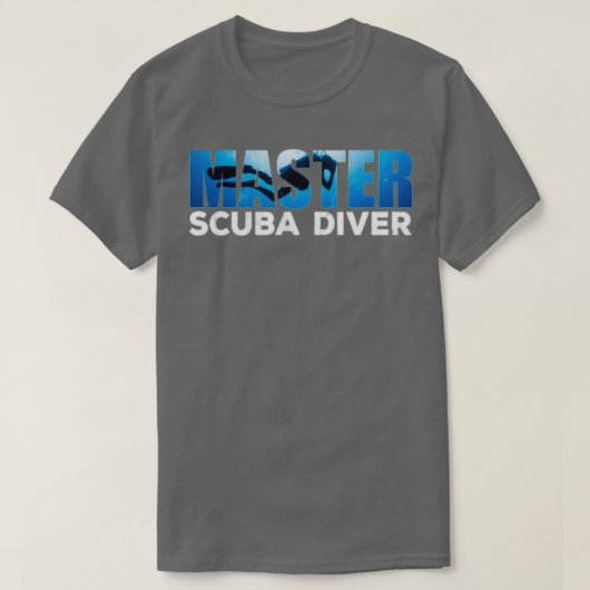 Master Scuba Diver for Dive Addicts T-shirt (Design voorkant)