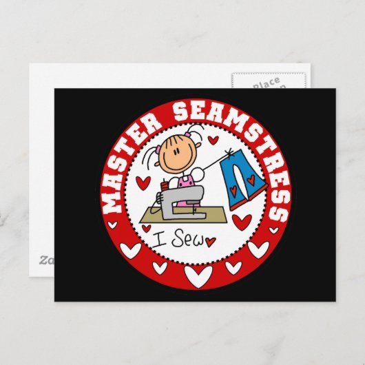 Master Seamstress T-shirts en cadeaus Briefkaart (Voorkant / Achterkant)