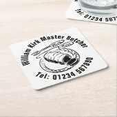 Master Slager Drankviltje Kartonnen Onderzetters (Schuin)