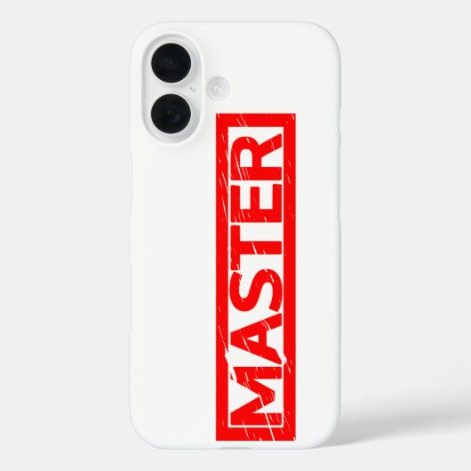 Master Stamp Case-Mate iPhone Case (Achterkant)