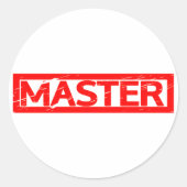 Master Stamp Ronde Sticker (Voorkant)