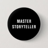 Master Storyteller - Gamemaster - Schrijver Ronde Button 5,7 Cm (Voorkant)