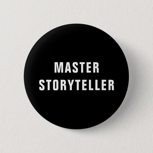 Master Storyteller - Gamemaster - Schrijver Ronde Button 5,7 Cm (Voorkant)