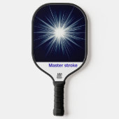 Master Stroke – Bold Cosmic Impact Design Pickleball Paddle (Achterkant)