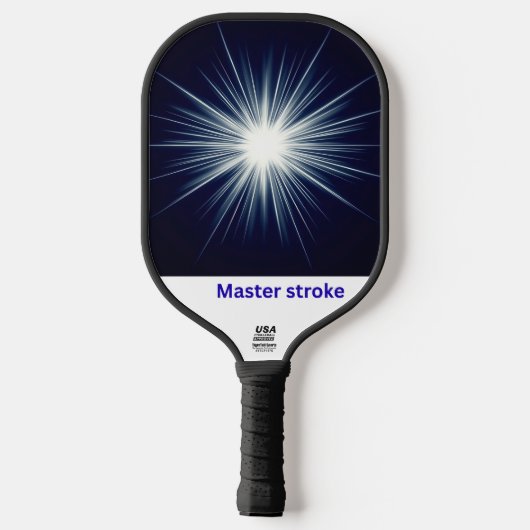 Master Stroke – Bold Cosmic Impact Design Pickleball Paddle (Achterkant)