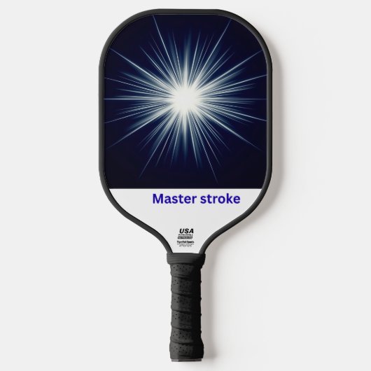 Master Stroke – Bold Cosmic Impact Design Pickleball Paddle (Voorkant)