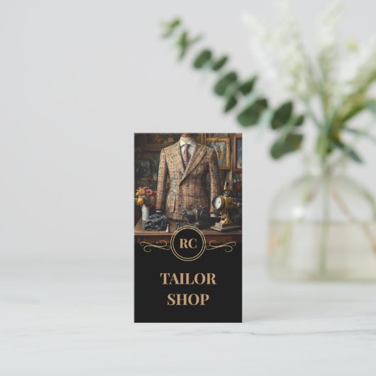 Master Tailor Classic & Retro Suits Boutique Visitekaartje (Staand voorkant)
