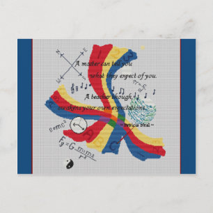 MASTER TEACHER Leerleraar Verspreid ontwerp Briefkaart