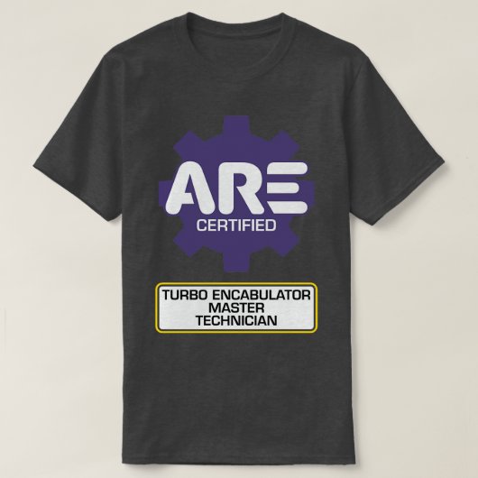 Master-technicus Turbo Encabulator T-shirt (Design voorkant)