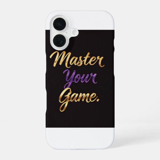 Master uw spel iPhone 16 hoesje (Achterkant)