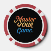 Master uw spel poker chips (Achterkant)